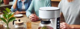 family enjoying tea from their smart tea brewer