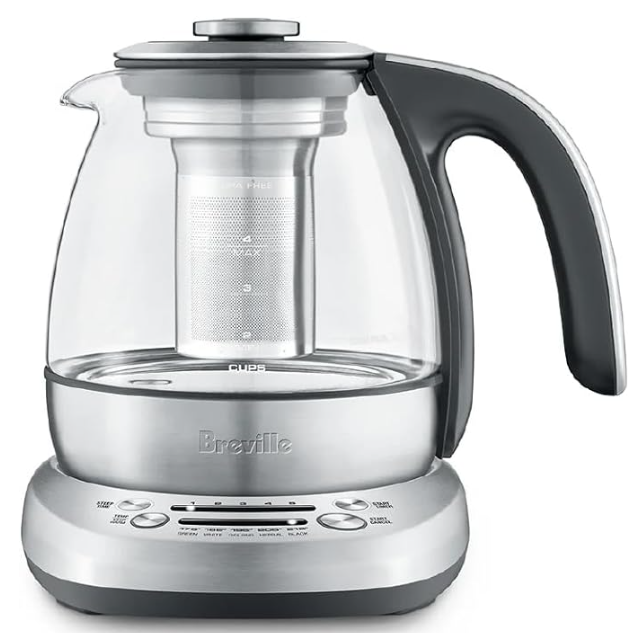 Breville Smart Tea Infuser Compact Kettle, One Size, Clear